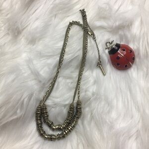 Kenneth Cole, 2-strand Necklace, 18-20” long, EUC.